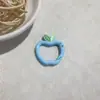 Chaveiro Colorido de Maçã com Fecho de Mola Simples Abertura Argola de Mola DIY Acessório de Celular Peças de Chaveiro