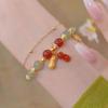 Pulsera Elegante de Marca Peanut Fortune de Estilo Caliente de Celebridad de Internet para Mujer, Nueva y Moderna de Doble Capa Apilada, de Lujo Ligero, de Alta Gama, Personalizada