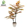 Simulación transfronteriza adornos de plantas verdes olivo flor artificial plantación árbol de camelia laca limón naranja planta en maceta