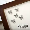 Joias para Nail Art da Nova Série Borboleta, Zircônia Brilhante de Luxo Acessível Borboleta Vazada Cor White K Acessórios de Unha Usáveis