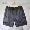 Estilo Nuevo Cintura con Cordón Bolsillo Grande Pantalones Cortos Exteriores Dopamina Pantalones Cortos de Playa Verano Delgados Pantalones Cargo Versátil Ropa para Hombre