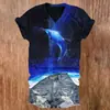 Top de manga corta con cuello en V de alta gama para mujer de Amazon con diseño estampado personalizado, camiseta casual japonesa y coreana para mujer, 3D, Pedido mínimo de una pieza