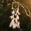 Pegador de Sonhos Gatinho Sonhador - Mais Vendido Internacional, Ornamento para o Coração de Meninas Fofas, Presente Criativo de Aniversário para Colegas de Classe, Feito à Mão