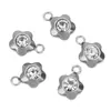 Pingente de diamante de aço inoxidável, diamante branco, zircônia, amor, estrela, flor de ameixa, pingente, colar, brincos, acessórios faça você mesmo