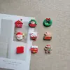 Série de Natal Boneco de Neve Brilhante Acessórios de Resina Atacado DIY Cola de Creme DIY Presilhas de Cabelo para Meninas Capa de Celular Bolsa