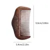 Peine de madera tallada de sándalo dorado natural para uso doméstico, peine para el cabello de madera maciza, se puede grabar con logotipo, peine de sándalo dorado de regalo