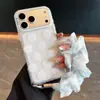 Design de bolinhas grandes oco estilo macaron, adequado para capas de celular iPhone 18 Pro Max, cordão Apple 17, 16 acabamento fosco, 15