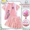 2026 Verano Nuevo Kpop Grupo de Chicas Cazadoras de Demonios Traje de Baño Elegante Infantil Conservador de Dos Piezas con Falda Floral Moderno