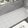 Alfombrilla de Baño Costura Broche Azulejo de Piso Hogar Inodoro Hueco Hidrofóbica Baño Impermeable Cortable Antideslizante
