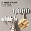Perchero con Forma de Tecla de Piano, Madera Maciza, para Dormitorio, Recibidor, Detrás de la Puerta, Estante de Pared Ahorrador de Espacio para Ropa