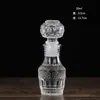 Atacado Vidro Transparente Esculpido Pequena Garrafa de Vinho Garrafa de Vinho Estrangeiro Garrafa de Vinho Tinto Adega Europeia de Whisky Garrafa de Vinho de Frutas Pequeno Vaso