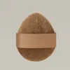 Xunfuji Pó para Base Compacta com Esponja Aveludada para Maquiagem, Esponja para Pó Solto Air Cushion, Mini Chinelos para Polegar, Corretivo de Maquiagem, Maquiagem