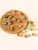 Ágata Negra y Roja Natural Brasileña Cuentas Sueltas Materiales para Accesorios Tejidos a Mano DIY Accesorios Joyería Listos para la Venta
