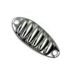 Sequin de vibración plana hoja desnuda cebo boca de caballo amartillado lubina micro metal cebo falso agua dulce fábrica mayorista