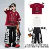Roupas da moda infantil para dança de rua hip-hop, looks descolados para crianças, roupas hip-hop estilosas para meninos, roupas para apresentações de rua de dança hip-hop para meninas