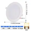 Spot LED de Embutir Ultrafino 4 Polegadas 5W 12W 5 Polegadas 18W 75mm Luminária de Teto Holofote Abertura 75cm Buraco Luz