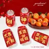 Pegatinas de Coca-Cola de Año Nuevo Pegatinas Festivas de Año Nuevo Chino Pegatinas Decorativas para Latas de Año Nuevo Wanglaoji Wangzai