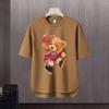 Nueva camiseta de manga corta para hombre, estilo coreano de verano, moderna, sencilla, de media manga, estilo Hong Kong, holgada, informal, de marca.