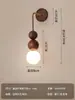 [Transfronterizo] Lámpara de pared con diseño de escalera de piedra, Luminaria creativa, Agujero amarillo, Giratoria, Tira larga vintage, Lámpara de pared para mesita de noche estilo Wabi-Sabi para casa de huéspedes