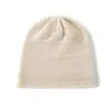 Suave Cachemir Ceroso Otoño e Invierno 2025 Nuevo Sombrero de Punto para Mujer de Color Puro Jacquard Punta Rizada Protección para Orejas Cálido