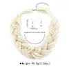 Juego de Collares Gargantilla Corta Versátiles de Perlas Artificiales para Bodas Transfronterizas, Juego de Collares Gargantilla Exagerados y Elegantes, Exquisitos Accesorios de Banquete