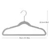Venta al por mayor del fabricante 35cm Ecológicos para Niños Terciopelo Antideslizantes Almacenamiento en Armario Tienda de Ropa Infantil Perchas Perchas para Secado de Ropa en Casa