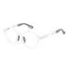 Nuevas gafas de moda para niños y niñas con montura redonda y protección contra la luz azul TR90, montura de gafas con lentes planas de contraste agradable JH-TR201