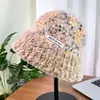 Nuevo Sombrero de Pescador Dopamina Color-Blocking para Mujer, Cálido para Otoño e Invierno con Protección para los Oídos, Sombrero de Pescador de Lana Peluche, Tejido de Punto de Moda
