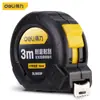 Cinta métrica de acero recubierto de nylon Deli Dl9003P Regla de acero al carbono con resistencia al desgaste y a los arañazos Cinta métrica de caja 3m Cinta métrica 3Mx16mm