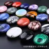 Piedra jabón de jade piedra de cristal de energía piedra para masaje con aceite esencial piedra de palma ovalada piedra para masaje de puntos de acupuntura piedra para compresa caliente