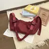 Bolso de Nylon de Color Sólido Simple Estilo Coreano para Mujer 2026 Nuevo Bolso de Hombro Único Cruzado para Viaje Viaje Corto Trabajo Bolso de Axila