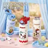 Taza térmica de doble pared de Snoopy, elegante y portátil, con popote, adecuada para niñas, niños y estudiantes para usar en la escuela, y diseñada para ser resistente a caídas