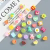 Animal de Dibujos Animados tamaño pequeño Comida Juego Accesorios de Resina Hecho a Mano DIY Pegamento Crema Funda para Teléfono Móvil Horquilla Adhesivo para Refrigerador Bolsa de Material