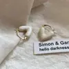 Pendientes con Forma de Corazón 2025 Nuevo Estilo Pendientes Elegantes Versátiles de Alta Gama Diseño de Nicho Pendientes Ligeros de Lujo Pendientes con Estilo
