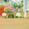 Novos enfeites de suculentas e musgos de resina transfronteiriços, decorações DIY de paisagem de jardinagem em miniatura para casa de bonecas, atacado
