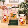 Decoraciones Navideñas Nuevas Transfronterizas Bolsos Rayados Bolsas de Regalo de Dibujos Animados Bolsas de Dulces para Niños Bolsas de Regalo de Manzana
