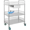 Carrinho Multifuncional de Aço Inoxidável Carrinho de Tratamento Carrinho para Hospital Clínica Laboratório Carrinho Médico Carrinho de Enfermagem