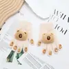 Guantes Lindos de Dibujos Animados para Niños Cálidos de Invierno y a Prueba de Frío Bebé de Dibujos Animados Engrosados de Cinco Dedos Sanrio para Niños y Niñas