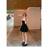 Vestido tipo camisola de ballet para mujer, nuevo modelo de verano 2026, blanco, entallado en la cintura, adelgazante, con un diseño elegante, falda corta en forma de capullo