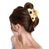 Pinza para el pelo de verano estilo ins con bloques de color para mujer, pasador lindo de lunares japoneses para niña, pinza de tiburón grande para recogidos.