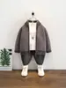 1576 Cárdigan de Punto para Niño Estilo Nuevo Tops de Lana Otoño e Invierno para Niño Chaqueta Suéter de Invierno para Niños Atractivos Estilo Coreano