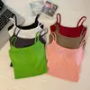 Nueva camisola dulce y sexy de algodón puro ajustada con espalda bonita, top blanco de verano para mujer para llevar solo o debajo con copas en el pecho