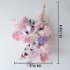 Decoración de Boda Rosa Bola de Flores Arreglo Floral Tablero Kt Floral Diseño de Fiesta de Cumpleaños Flor para Mesa de Comedor Flor Artificial Flor Falsa Arreglo de Piso