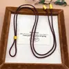 Cuerda Trenzada Tienda de Oro Mismo Estilo Cuerda Trenzada Cuerda de Alto Nivel Cuerda de Collar Avanzada con Colgante de Oro Arena Lanyard Unisex
