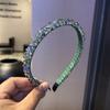 Accesorios para el cabello de cristal de industria pesada súper hada coreana, diadema de cuentas con hilo de pescar, diadema dulce y elegante, recogido de cabello suelto, cueva para el cabello a la moda