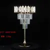 Accesorios para Bodas Barra de Hielo de Cristal Decoración Floral de Mesa Arreglo Floral de Mesa para Salón de Bodas Jarrón Europeo Adornos de Hierro