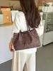 Bolso de Mano Retro Coreano Nuevo 2026 para Mujer, Bolso de Hombro de Gran Capacidad, Bolso Versátil para el Día a Día y para Llevar Debajo del Brazo con Estampado de Alta Gama