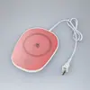 Posavasos Calentado Pad de Temperatura Constante de 55 Grados Aislamiento Térmico para el Hogar Base Caliente para Taza de Agua Caliente Leche Caliente Sensor Universal Inteligente Posavasos Cálido