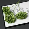 Flor Artificial de Hortênsia com 3 Cabeças Arranjo Floral de Casamento Conjunto para Salão de Casamento Decoração Suave para Casa Flor de Seda Flor Artificial Adereços para Fotografia