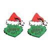 Pendientes de Navidad Transfronterizos Europeos y Americanos Pendientes de Navidad Acrílicos Festivos del Grinch Estilo Ins Simple y Versátil